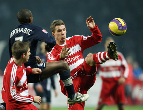 Philipp Lahm, Mineiro Hertha och Lukas Podolski