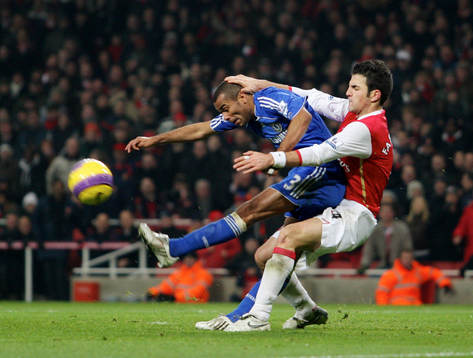 Cesc Fabregas och Ashley Cole
