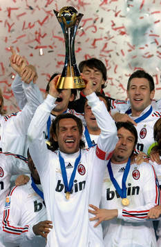 MALDINI, Milan, jubel