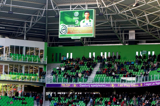 Fotboll, Holländsk liga, Eredivisie, arena Euroborg,