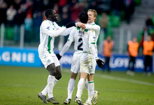 Fotboll, Holländsk liga, Eredivisie, Jubel i Groningen