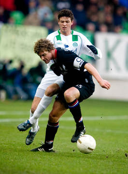 Marcus Berg, Groningen och Arjan Swinkels, Willem II