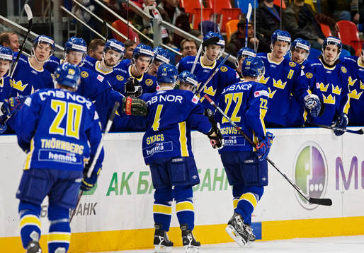 Ishockey, Channel One Cup, Sverige, jubel