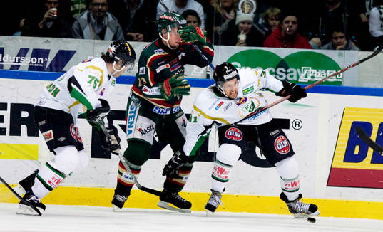 Mathias Johansson, Färjestad, Ronnie Sundin, Frölunda,