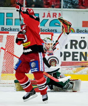 Joel Gistedt, målvakt, Frölunda, kom in i andra perioden