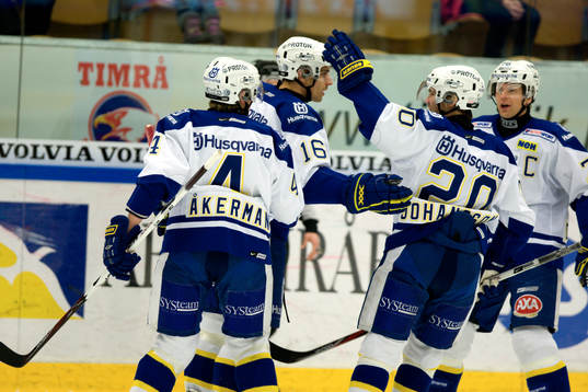 Jonas Johansson, HV71 1-0 (jubel)