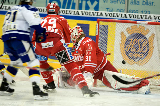 Johan Backlund, Målvakt Timrå släpper in 0-1