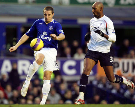 Fotboll, engelsk, Premier League, Everton - Bolton