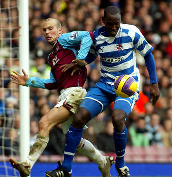 Ibrahima Sonko, Reading och Fredrik Ljungberg, West Ham