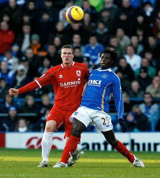 Fotboll, engelsk, Premier League, Portsmouth -
