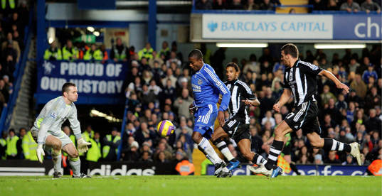 Salomon Kalou, Chelsea får bollen före andra målet