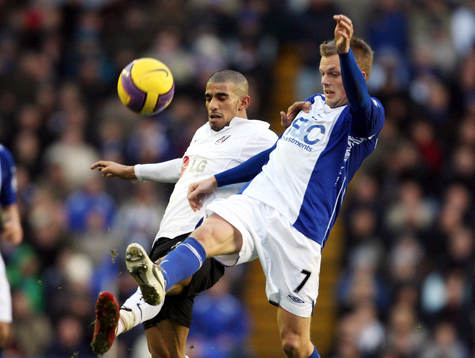 Sebastian Larsson, Birmingham och Hameur Bouazza, Fulham