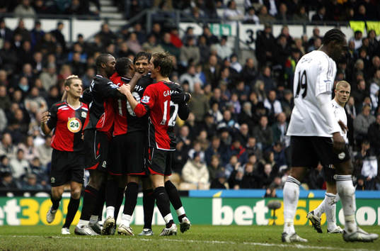 Fotboll, engelsk, Premier League, Derby County -Blackburn