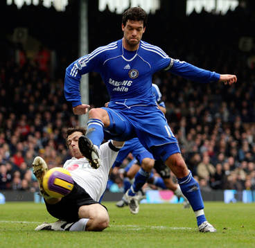 Simon Davies, Fulham och Michael Ballack, Chelsea