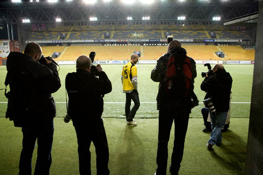 Fotboll, Allsvenskan, Presskonferens i Borås. Elfsborg