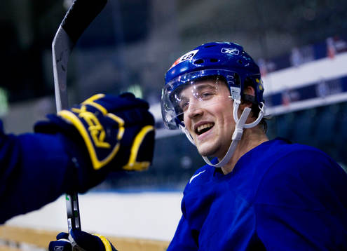 En glad Patrik Berglund