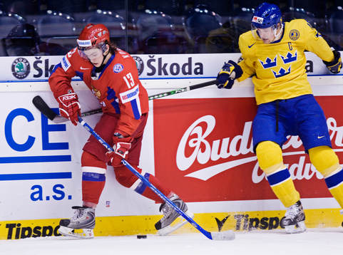 Anton Korolev, Ryssland,  och Patrik Berglund, Sverige