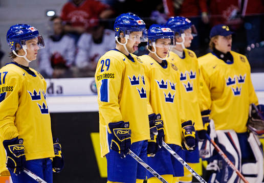 Johan Alcén visar sitt fighting face innan matchstart