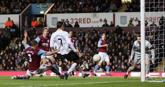 Fotboll, FA Cupen (Engelsk Cup) Aston Villa v Manchester