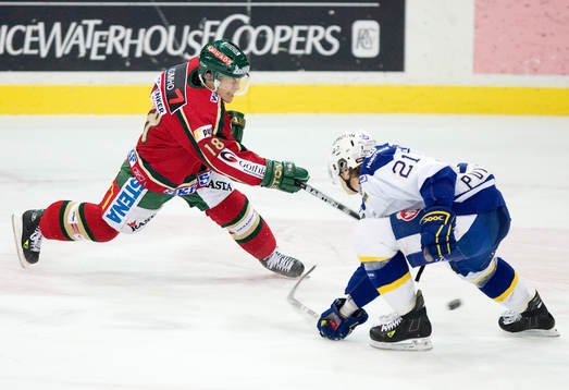 Steven Kariya och Pasi Puistola, HV 71