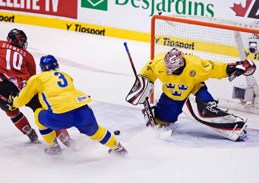 Jhonas Enroth, målvakt, Sverige och Steven Stamkos, Kanada