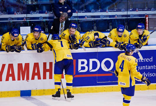 Ishockey, JVM, Final, Junior, VM, Sverige, depp