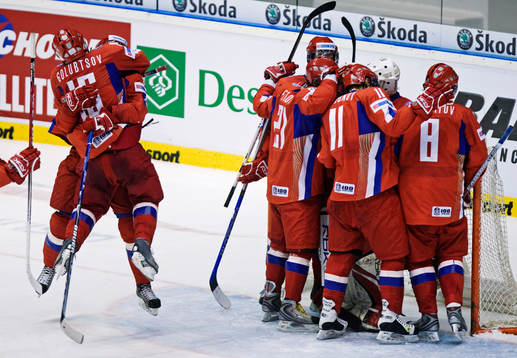 Vadim Golubtsov och Marat Kalimulin, jubel