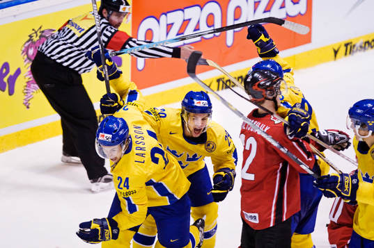 Tomas Larsson, Sverige, jubel