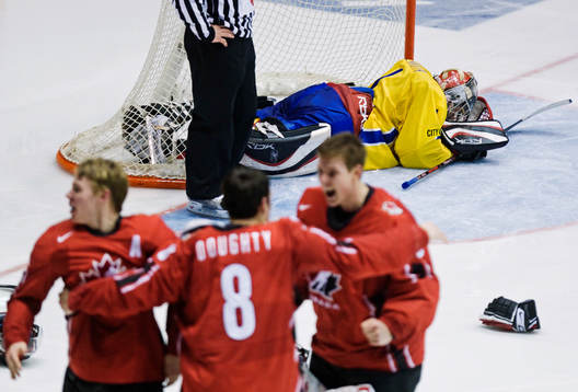 Jhonas Enroth, målvakt, jubel, depp