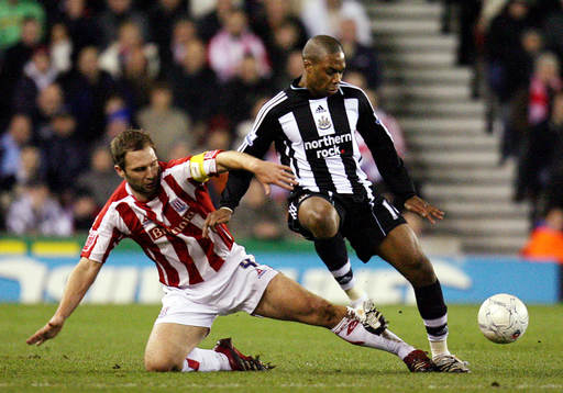Charles N'Zogbia, Newcastle och John Eustace, Stoke