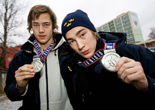 Sverige, Junior, VM. Victor Hedman och Tobias Forsberg