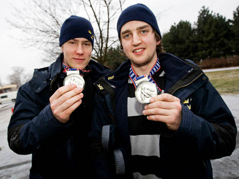 Sverige, Junior, VM. Tony Lagerström och Jhonas Enroth