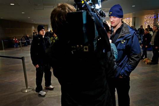 Jhonas Enroth och Patrik Berglund