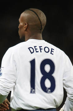 Jermain Defoe, Tottenham, med ny frisyr