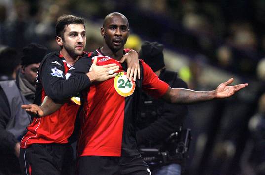 Jason Roberts och Zurab Khizanishvili, Blackburn, jubel