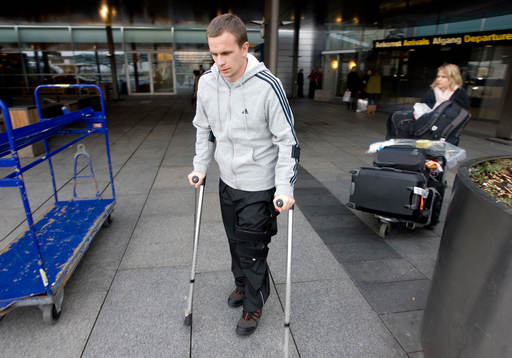 Tobias Linderoth landade på Köpenhamns flygplats Kastrup