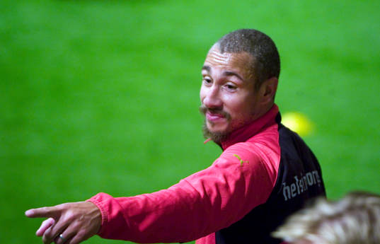 Helsingborg tränar i sin inomhushall. Henrik Larsson är