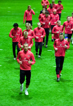 Helsingborg tränar i sin inomhushall. Henrik Larsson
