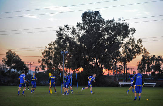 Fotboll, Landslag, Sverige A, träning