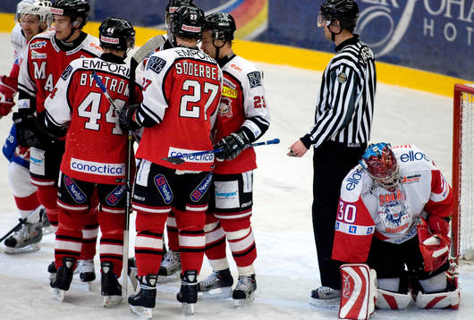Malmö, jubel, depp, Gustaf Wesslau (målvakt) Borås