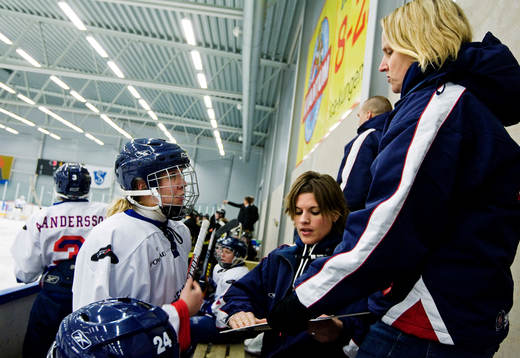 Helene Martinsen, Segeltorp och Gunilla Andersson, tränare
