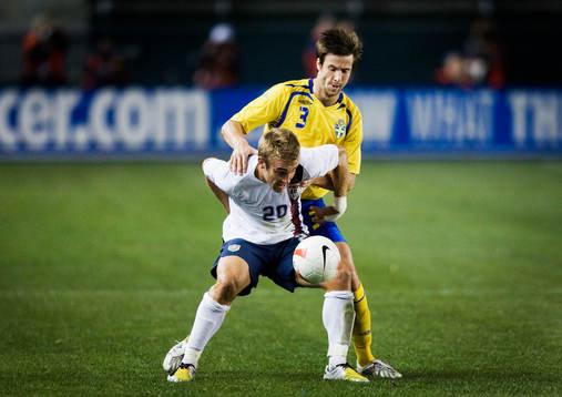 Mattias Bjärsmyr och Taylor Twellman, USA
