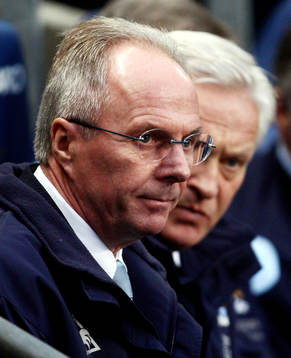 Sven Göran Eriksson, tränare, Manchester City. I