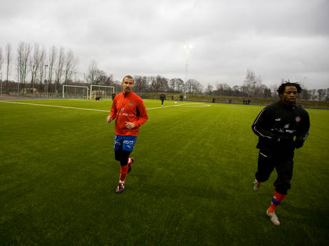 Henrik Larsson och René Makondele, Helsingborg
