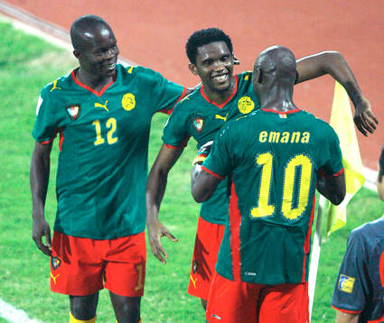 Samuel Eto'o, Kamerun, jubel