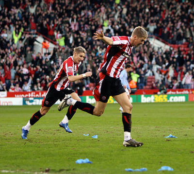 Fotboll, engelsk, FA-cupen, Sheffield United - Manchester