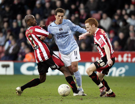 Fotboll, engelsk, FA-cupen, Sheffield United - Manchester