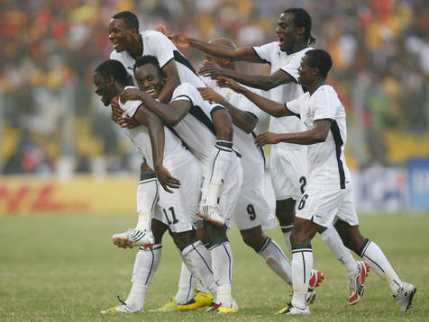 Michael Essien, Ghana. Glädje. Jubel