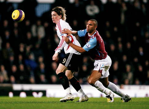 Fernando Torres, Liverpool och Anton Ferdinand, West Ham