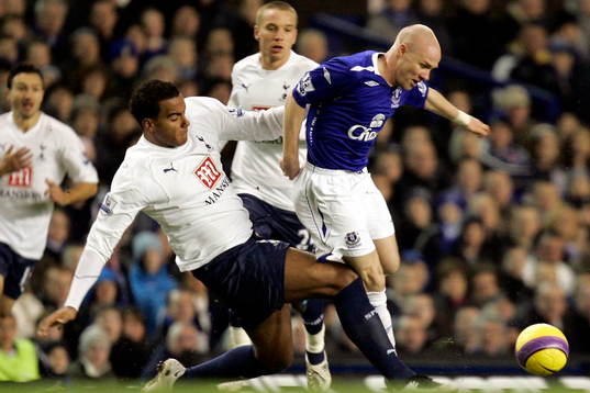 Andrew Johnson, Everton och Tom Huddlestone, Tottenham